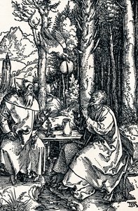 Erakot St Anthony ja St Paul, 1504 1906 tekijältä Albrecht Dürer