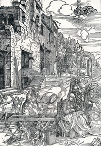 Pyhä perhe Egyptissä, c1501-1502, 1906 tekijältä Albrecht Dürer