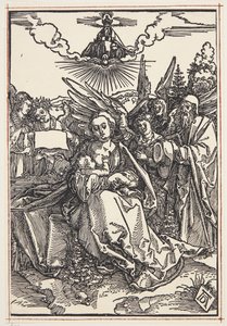 La Sagrada Família amb cinc àngels finlandesos tekijältä Albrecht Dürer