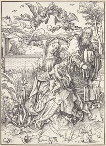 La Sagrada Família amb tres haresfinnish tekijältä Albrecht Dürer