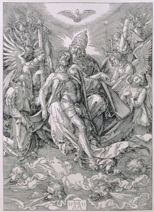 Pyhä Kolminaisuus, pub. 1511 tekijältä Albrecht Dürer