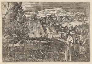 Maisema ja tykki tekijältä Albrecht Dürer