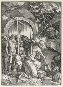 Suuri kärsimys: Kristus laskeutuu limboon tekijältä Albrecht Dürer
