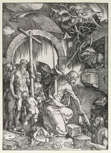Suuri kärsimys: Kristus Laskeutumassa Limboon, 1510. tekijältä Albrecht Dürer