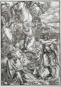 Suuri intohimo: Kristus Öljymäellä tekijältä Albrecht Dürer