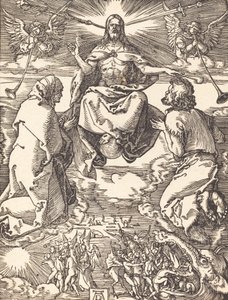 Viimeinen tuomio, luultavasti n. 15091510. tekijältä Albrecht Dürer