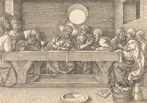 Viimeinen ehtoollinen, 1523. tekijältä Albrecht Dürer