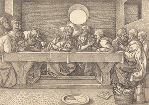 Viimeinen ehtoollinen, 1523. tekijältä Albrecht Dürer