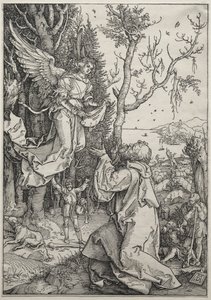 Neitsyen elämä: Joakim ja enkeli tekijältä Albrecht Dürer