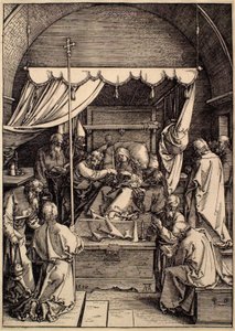Neitsyt Marian elämä: Neitsyt Marian kuolema tekijältä Albrecht Dürer