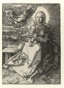 Enkelin kruunaama Madonna, 1520 tekijältä Albrecht Dürer
