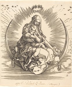Madonna puolikuussa tekijältä Albrecht Dürer