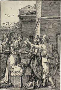 Johannes Kastajan marttyyrikuolema tekijältä Albrecht Dürer