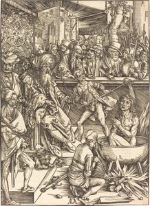 Pyhän Johanneksen marttyyrikuolema tekijältä Albrecht Dürer