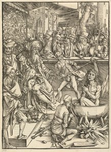 Pyhän Johanneksen marttyyrikuolema tekijältä Albrecht Dürer