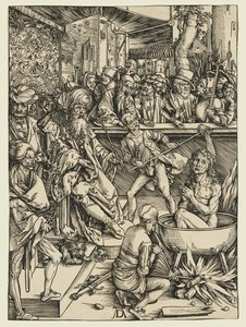 Pyhän Johanneksen marttyyrikuolema tekijältä Albrecht Dürer