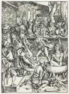 Pyhän Johanneksen marttyyrikuolema, The Apocalypse tekijältä Albrecht Dürer