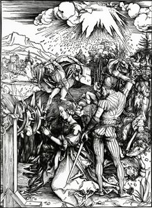 Pyhän Katariinan marttyyrikuolema tekijältä Albrecht Dürer
