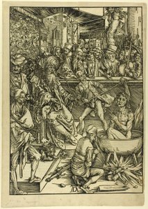 Pyhän Johanneksen marttyyrikuolema, The Apocalypse tekijältä Albrecht Dürer