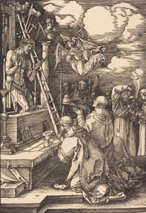 Pyhän Gregorian messu, 1511. tekijältä Albrecht Dürer