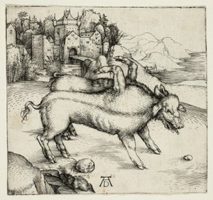 Landserin hirviömäinen emakko tekijältä Albrecht Dürer