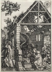 Syntymä, c. 1502-1503. tekijältä Albrecht Dürer