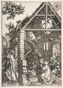 Syntymä, Neitsyen elämästä, 1502-3. tekijältä Albrecht Dürer