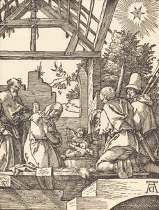 Syntymä, luultavasti c. 15091510. tekijältä Albrecht Dürer