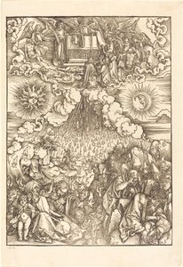 Viidennen ja kuudennen sinetin avaaminen tekijältä Albrecht Dürer