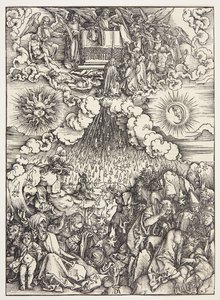 The Opening of the Fifth and Sixth Seals tekijältä Albrecht Dürer