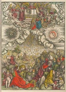 Viidennen ja kuudennen sinetin avaaminen tekijältä Albrecht Dürer