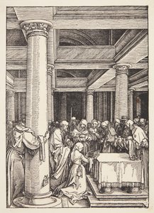 Esitys temppelissä tekijältä Albrecht Dürer