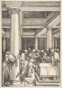 Esitys temppelissä, The Life of the Virgin, n. 1505. tekijältä Albrecht Dürer