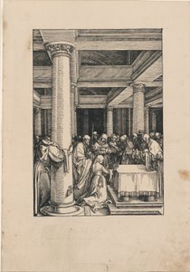 Kristuksen esitys temppelissä, Neitsyen elämästä tekijältä Albrecht Dürer