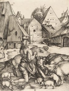 Tuhlaajapoika, n. 1496. tekijältä Albrecht Dürer