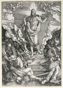 Ylösnousemus, 1510. tekijältä Albrecht Dürer