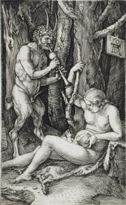 Satyr-perhe tekijältä Albrecht Dürer