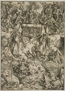 Seitsemän trumpettia tekijältä Albrecht Dürer