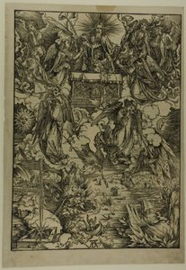 Seitsemän trumpettia, The Apocalypse tekijältä Albrecht Dürer