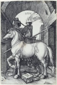 Pieni hevonen, 1505 tekijältä Albrecht Dürer