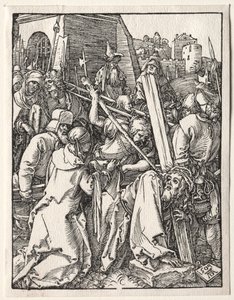 Pieni kärsimys: Kristus kantaa ristiä tekijältä Albrecht Dürer