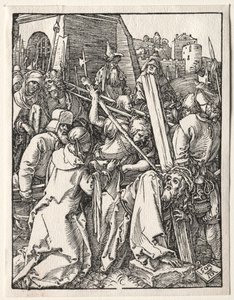 Pieni kärsimys: Kristus kantaa ristiä, 1509. tekijältä Albrecht Dürer