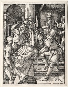 Pieni kärsimys: Kristus ennen Hannasta, 1509-1511. tekijältä Albrecht Dürer