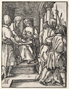 Pieni intohimo: Pilatus pesee kätensä tekijältä Albrecht Dürer