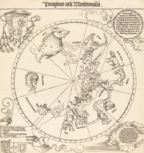 Eteläinen taivaanpuolisko, 1515. tekijältä Albrecht Dürer