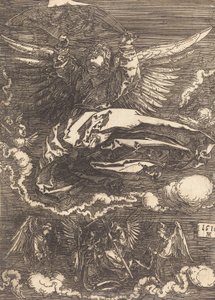 Yhden enkelin hallussa oleva Sudarium, 1516. tekijältä Albrecht Dürer