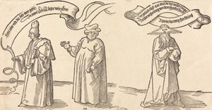 Opettaja, pappi ja Providence, luultavasti 1526. tekijältä Albrecht Dürer