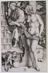 Joutilaajan kiusaus tekijältä Albrecht Dürer
