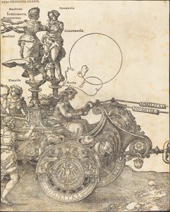 El carro triomfal de Maximilià I (El gran cotxe triomfal) [placa 2 de 8] finlandès tekijältä Albrecht Dürer