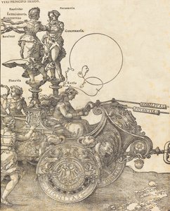 El carro triomfal de Maximilià I El gran carro triomfal [làm. 2 de 8], 1523 ed. llatí. finlandès tekijältä Albrecht Dürer